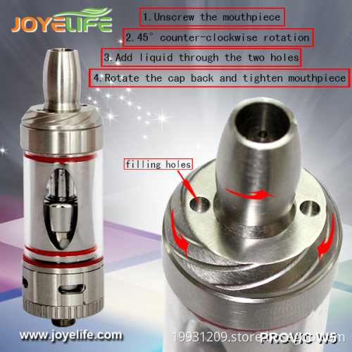 Best selling item provic w5 tank top refill provic w5 atomizer coil vs g5 atomizer in stock now